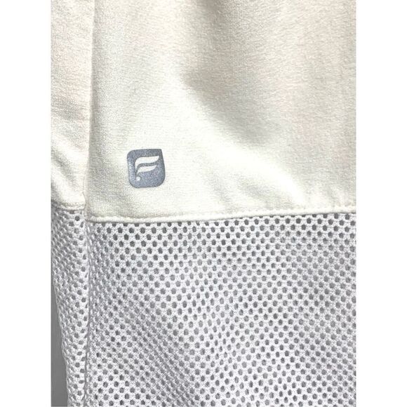 Fabletics Bianca White Athletic Racerback Mesh Tunic Tank Women Size L - Picture 3 of 3